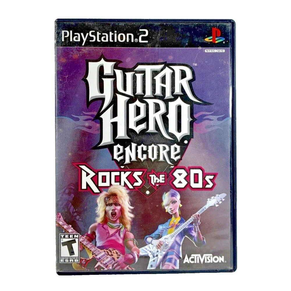 Guitar Hero Encore: Rocks the 80s Sony PlayStation 2 Complete Tested